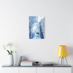 Cosmic Deer Canvas Wall Art - Celestial Animal Decor
