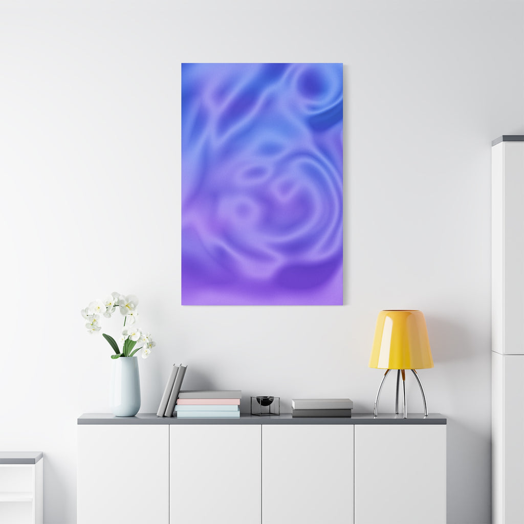 Liquid Metal Mist Pink Canvas Wall Art - Modern Textured Abstract Decor