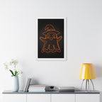 Cute Ghost Framed Poster - Halloween Kids Room Wall Art