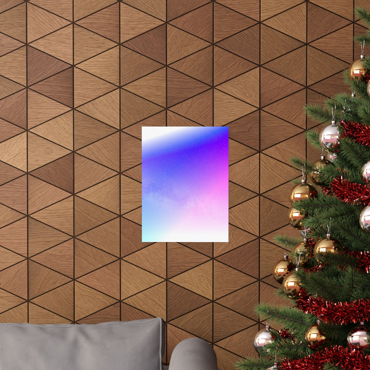 Starfield Space Galaxy Poster - Cosmic Purple Art Print