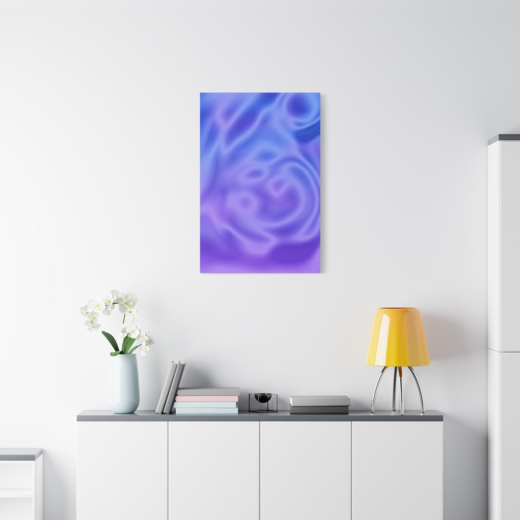 Liquid Metal Mist Pink Canvas Wall Art - Modern Textured Abstract Decor