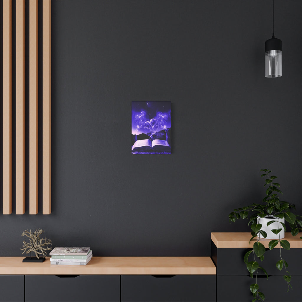 Magic Book Love Spell Canvas Wall Art - Witchy Fantasy Decor