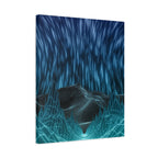 Cyber Wave Escape Canvas Print - Retro Futurism Vaporwave Decor