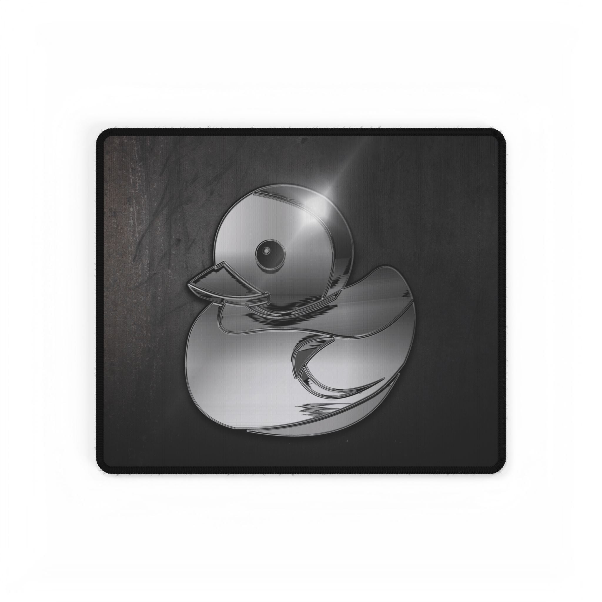 Liquid Chrome Rubber Duck Desk Mat - Hyper Sonic Mouse Pad