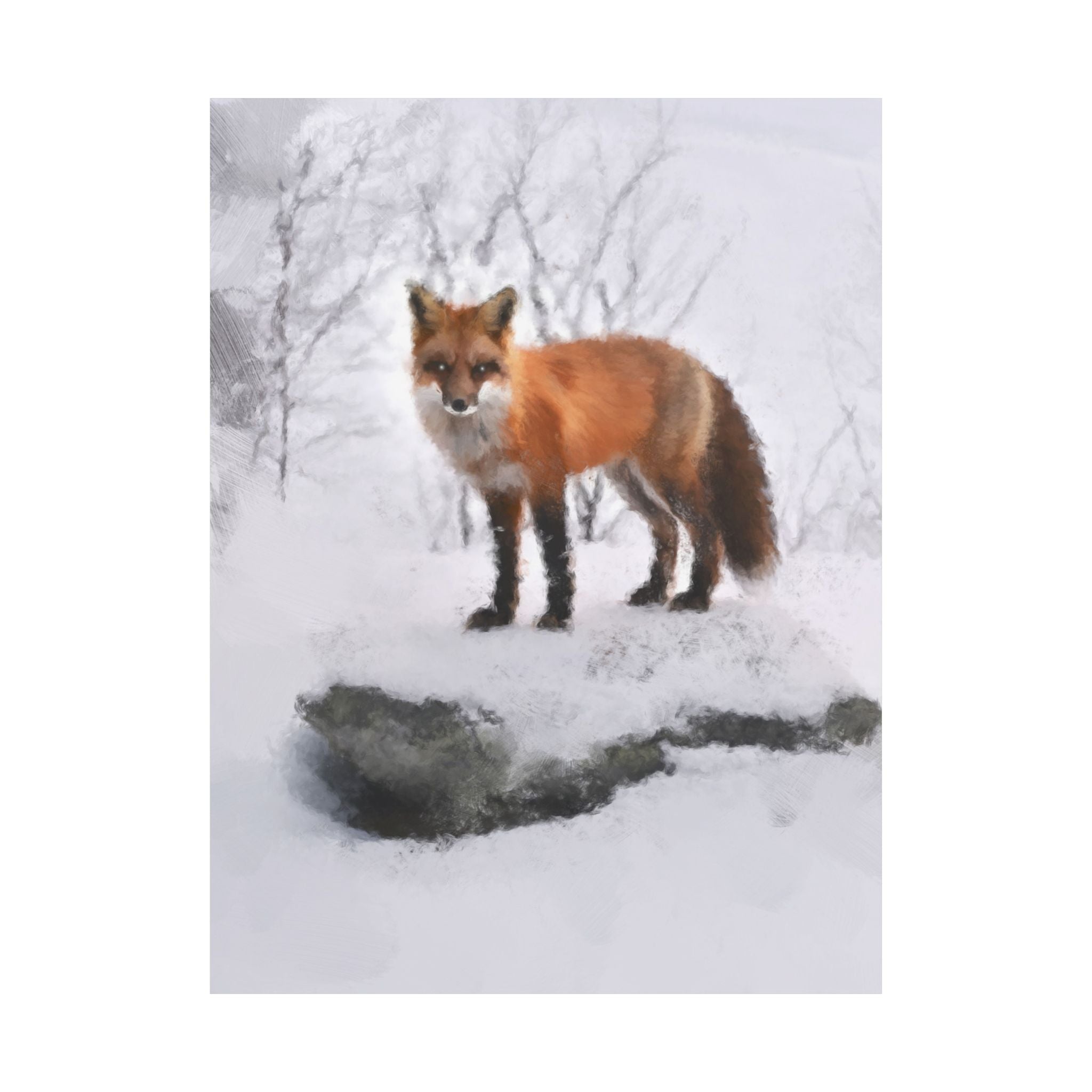 Sprit of The Fox Painting Matte Poster Print