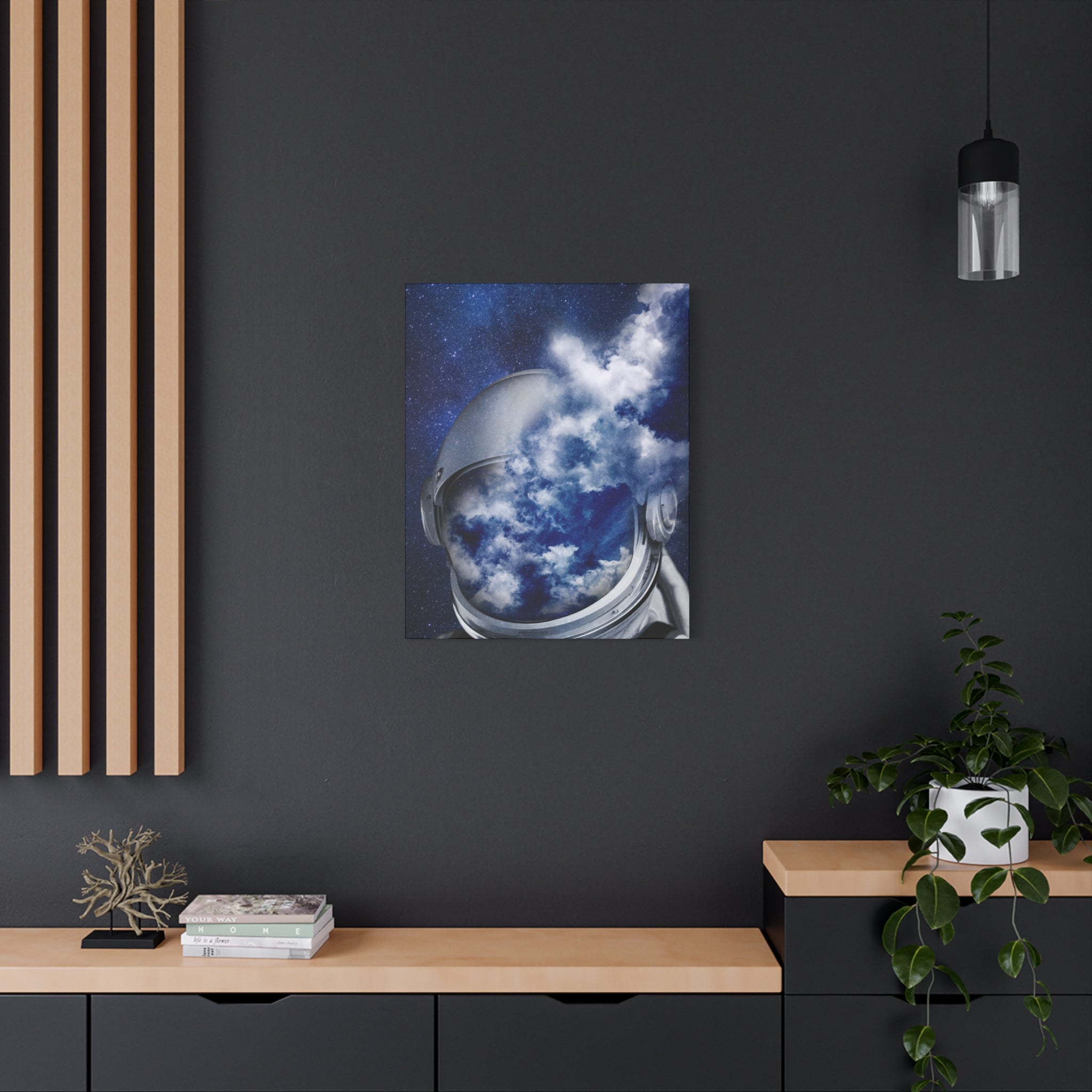 Psychedelic Astronaut Canvas Wall Art - Dreamy Space Decor