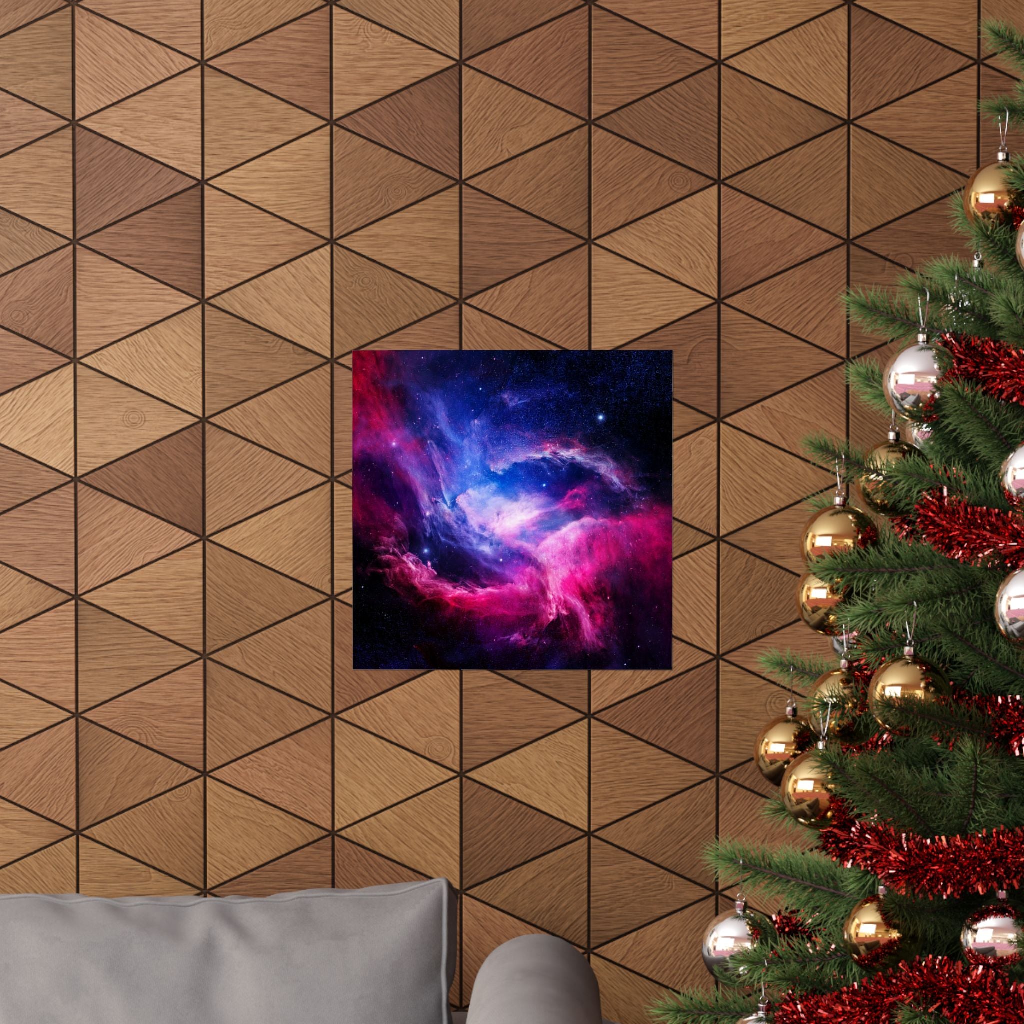 Light Nebula Poster Print - Cosmic Cloud Space Art