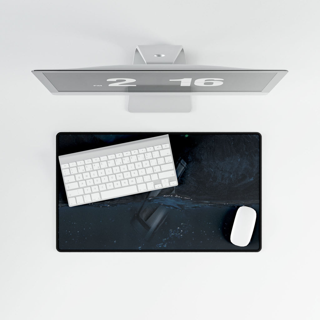 Unknown Message In A Bottle Lost Ocean Mystery Desk Mat Mousepad