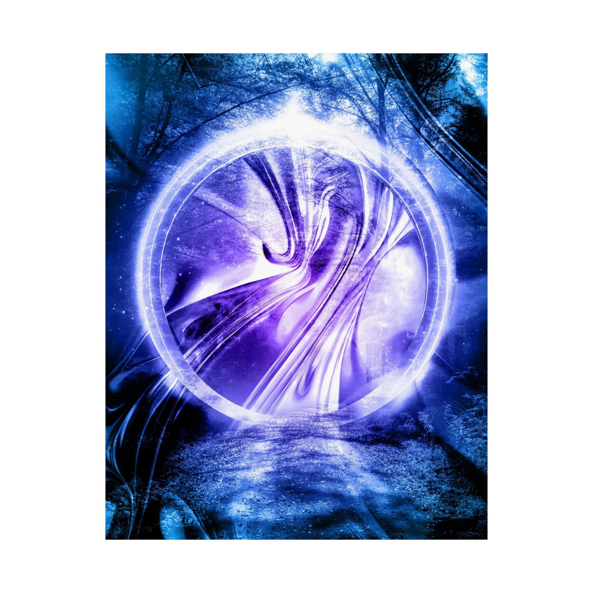 Lost Forest Magic Portal Poster - Special Edition Fantasy Art Print