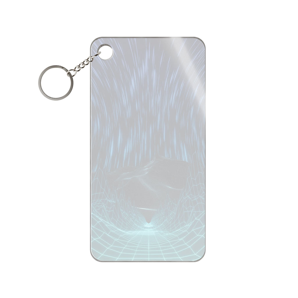Cyber Wave Escape Keychain - Synthwave Acrylic Charm