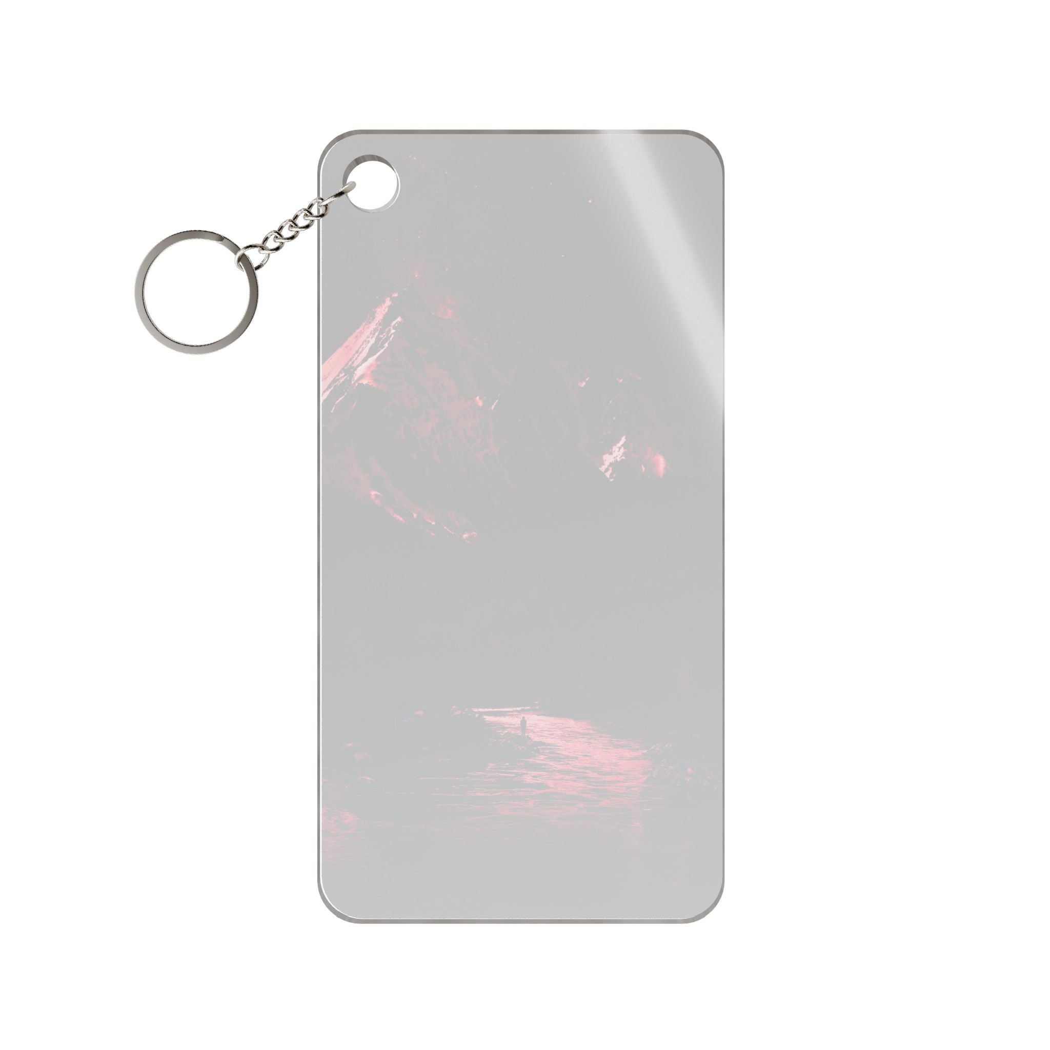 Red Mountain Lake Keychain - Landscape Acrylic Charm