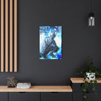 Robot Man Canvas Wall Art - Cyberpunk Android Dystopian Decor