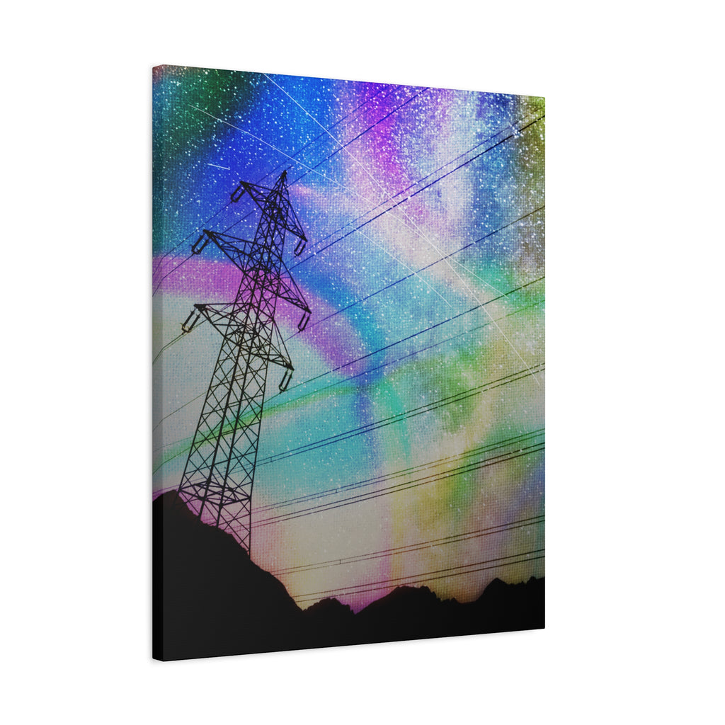 Solar Storm Canvas Wall Art - Vibrant Abstract Nebula Decor