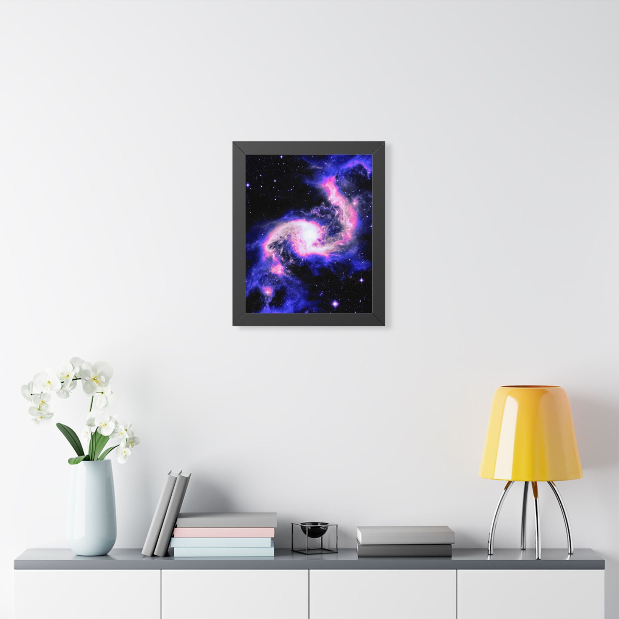 Star Formation Framed Vertical Poster - Stunning Galaxy Art for Home Decor