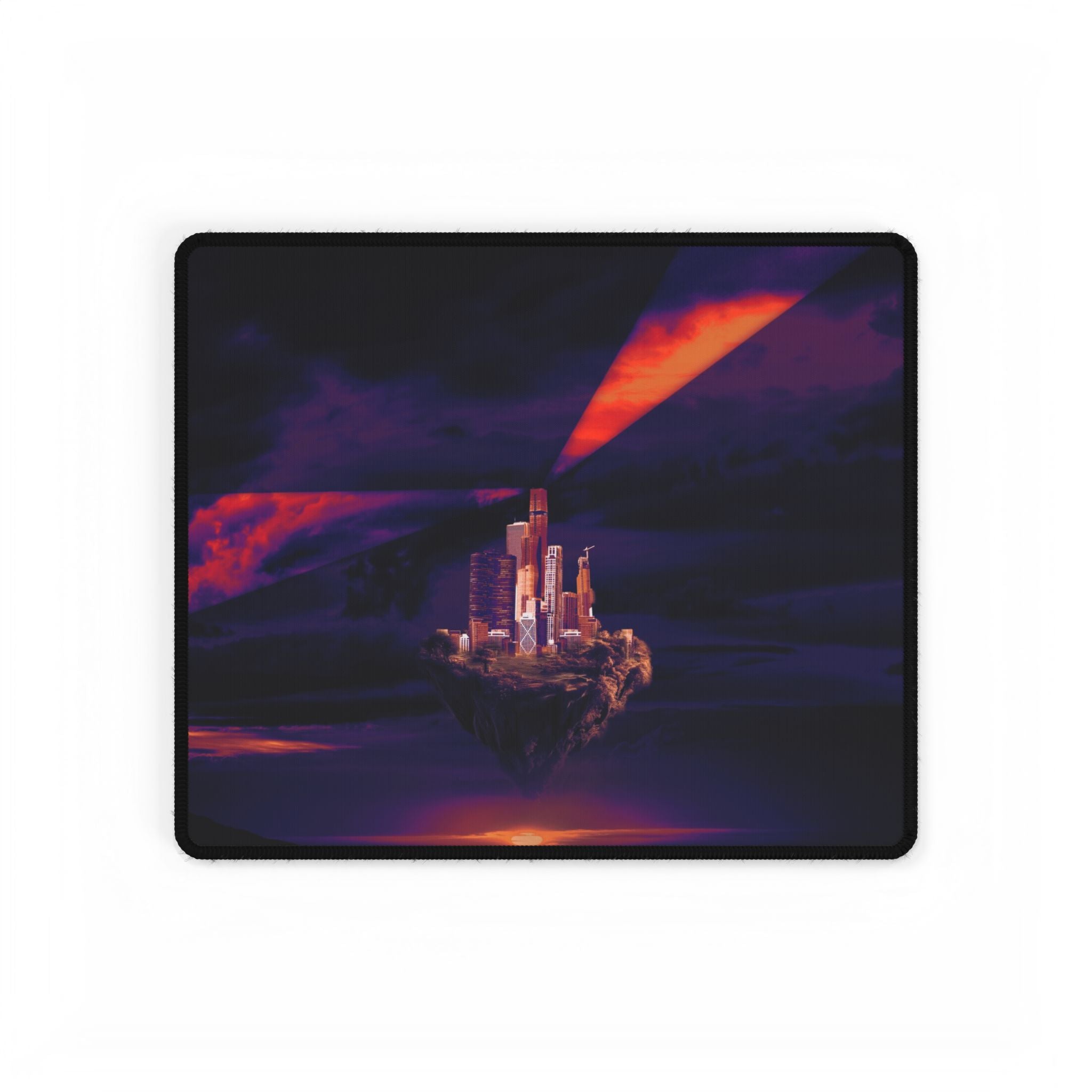 Abandoned Desert City Gaming Mouse Pad - Dystopian Desk Mat