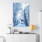 Cosmic Deer Canvas Wall Art - Celestial Animal Decor
