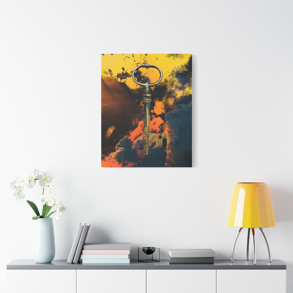 Key To The Kingdom Canvas Wall Art - Fantasy Mysterious Decor