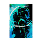 Grunge Space Man Poster - Splatter Astronaut Art Print