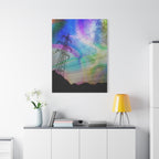 Solar Storm Canvas Wall Art - Vibrant Abstract Nebula Decor
