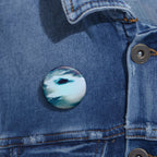 Sunset Space Mountains Cosmic Landscape Pin