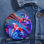 Japanese City Punk FX.2 Koi Attack Pin - Special Edition Art Button