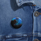Stellar Castle Window Pin - Galaxy Cosmos Art Button