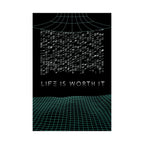 Life Is Worth It Poster - Modern Symbolic Art Print