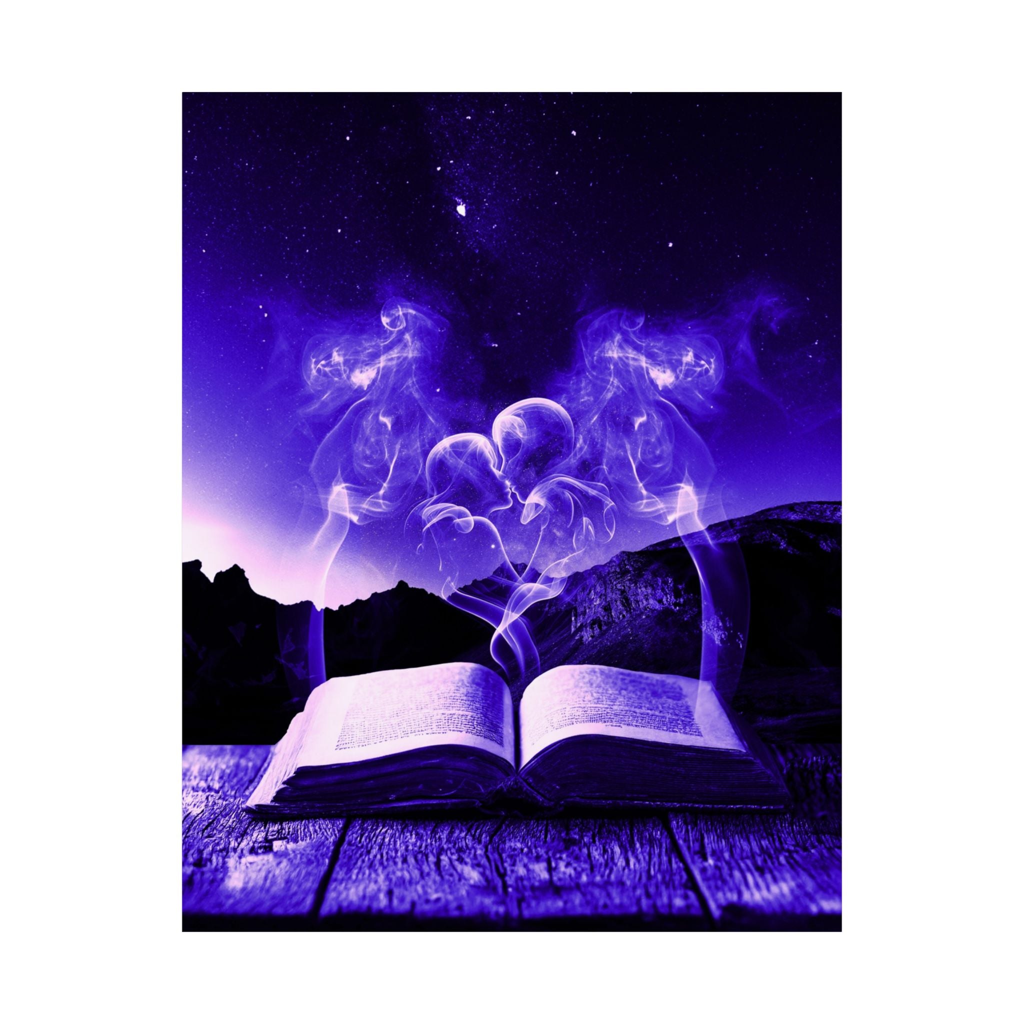 Magic Book Love Spell Poster Print - Witchy Fantasy Art