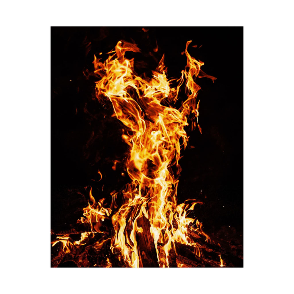 Phoenix Fire Poster Print - Mythical Fire Bird Art