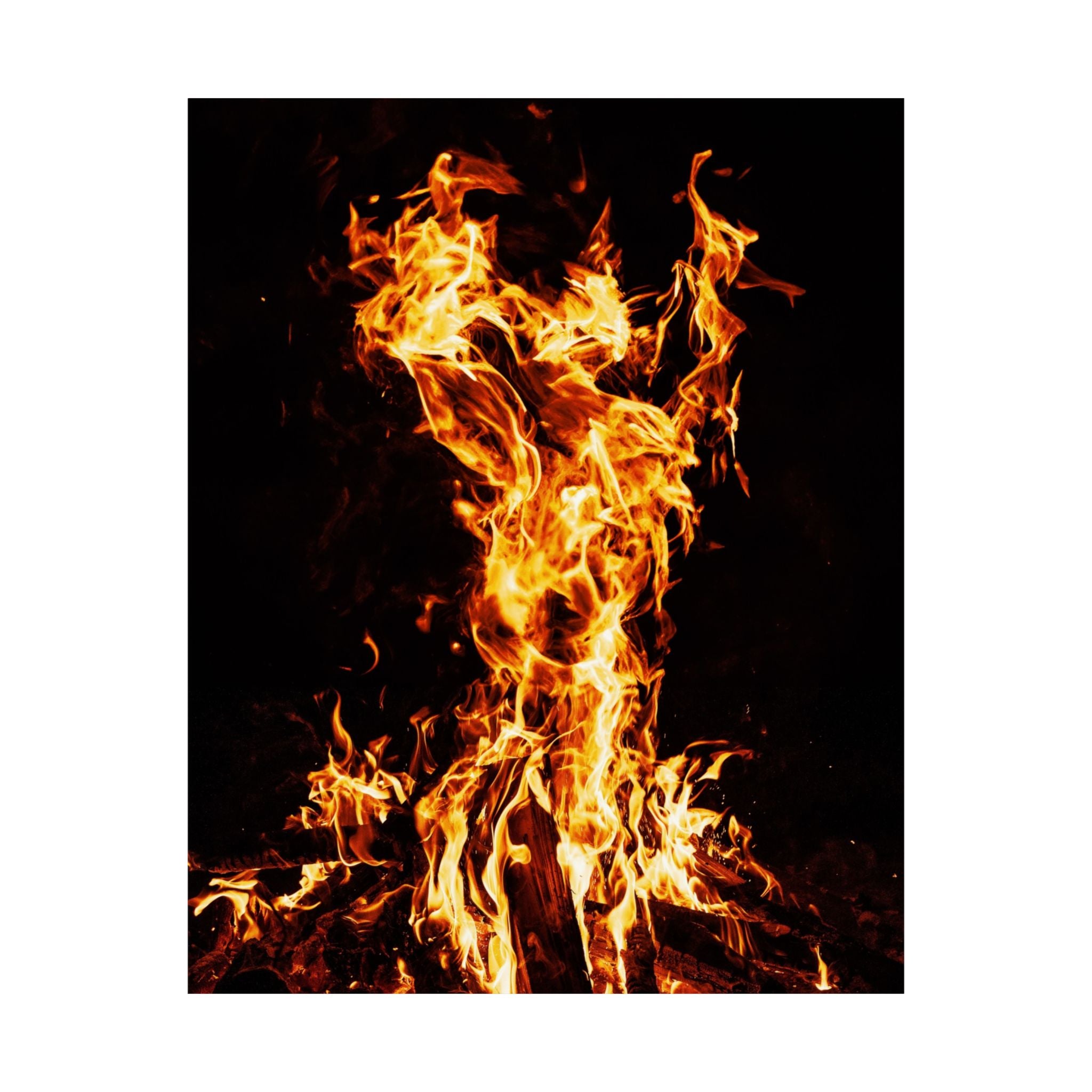 Phoenix Fire Poster Print - Mythical Fire Bird Art