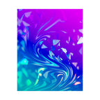 Trippy Holographic Matte Poster Print