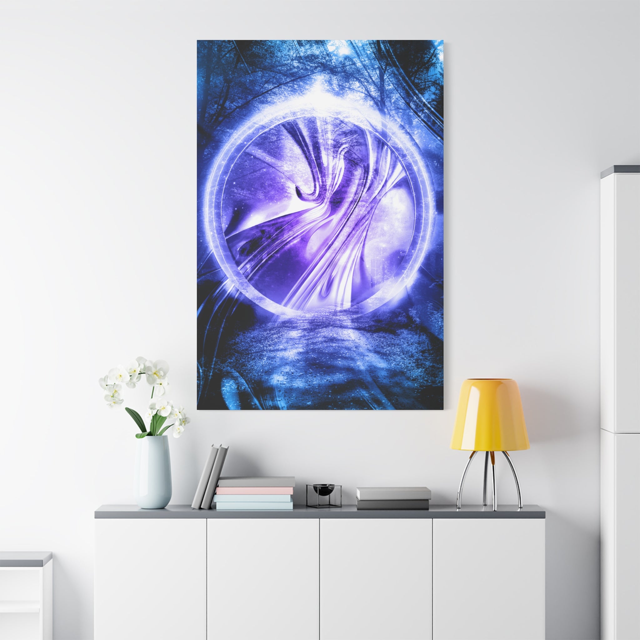 Lost Forest Magic Portal Canvas Art - Enchanted Mystical Woodland Decor