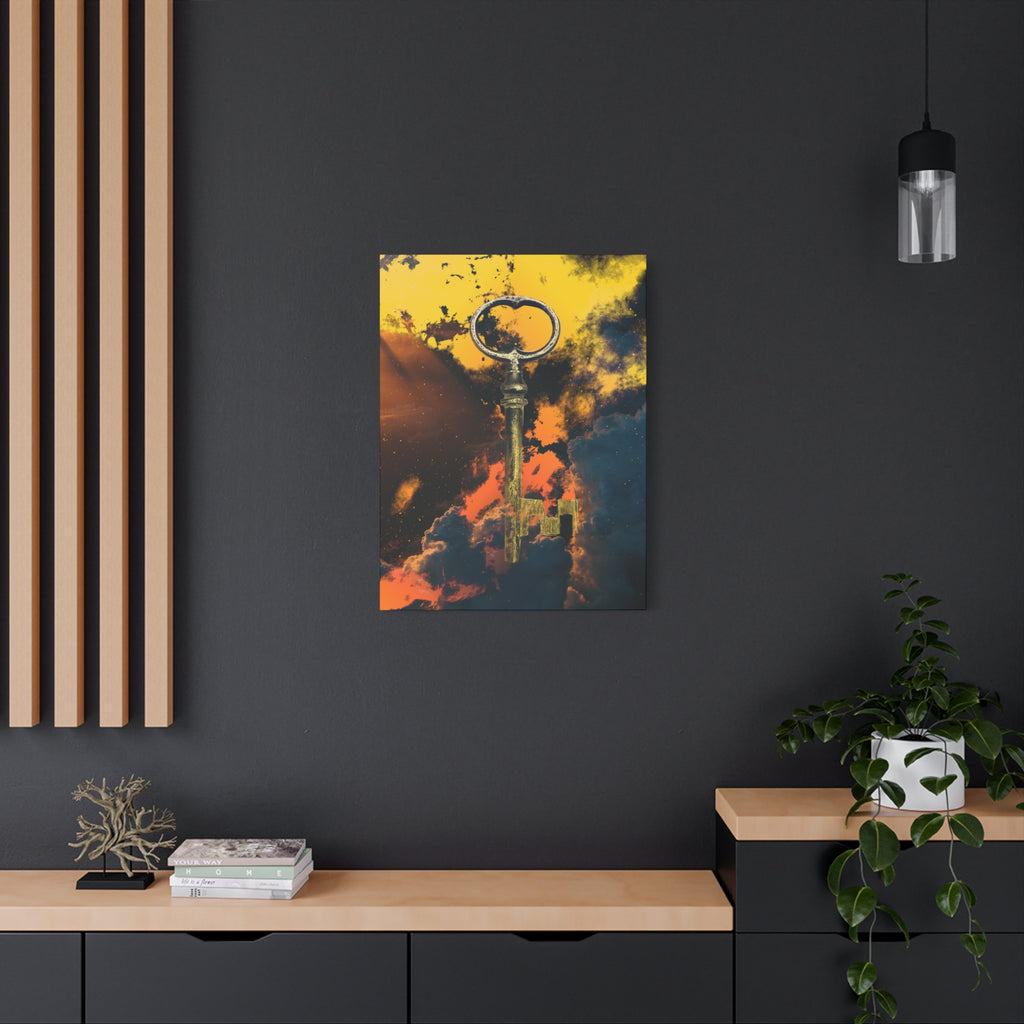 Key To The Kingdom Canvas Wall Art - Fantasy Mysterious Decor