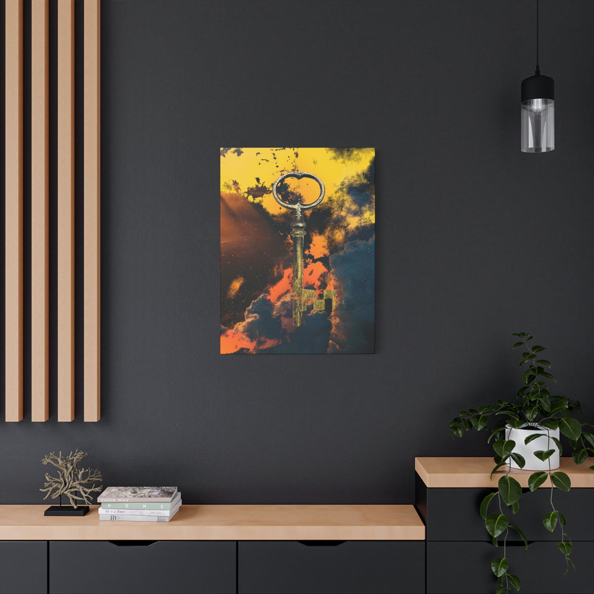 Key To The Kingdom Canvas Wall Art - Fantasy Mysterious Decor