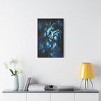 Galaxy Heart Canvas Wall Art - Cosmic Anatomical Space Love Decor