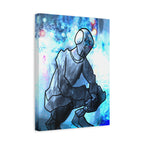 Robot Man Canvas Wall Art - Cyberpunk Android Dystopian Decor