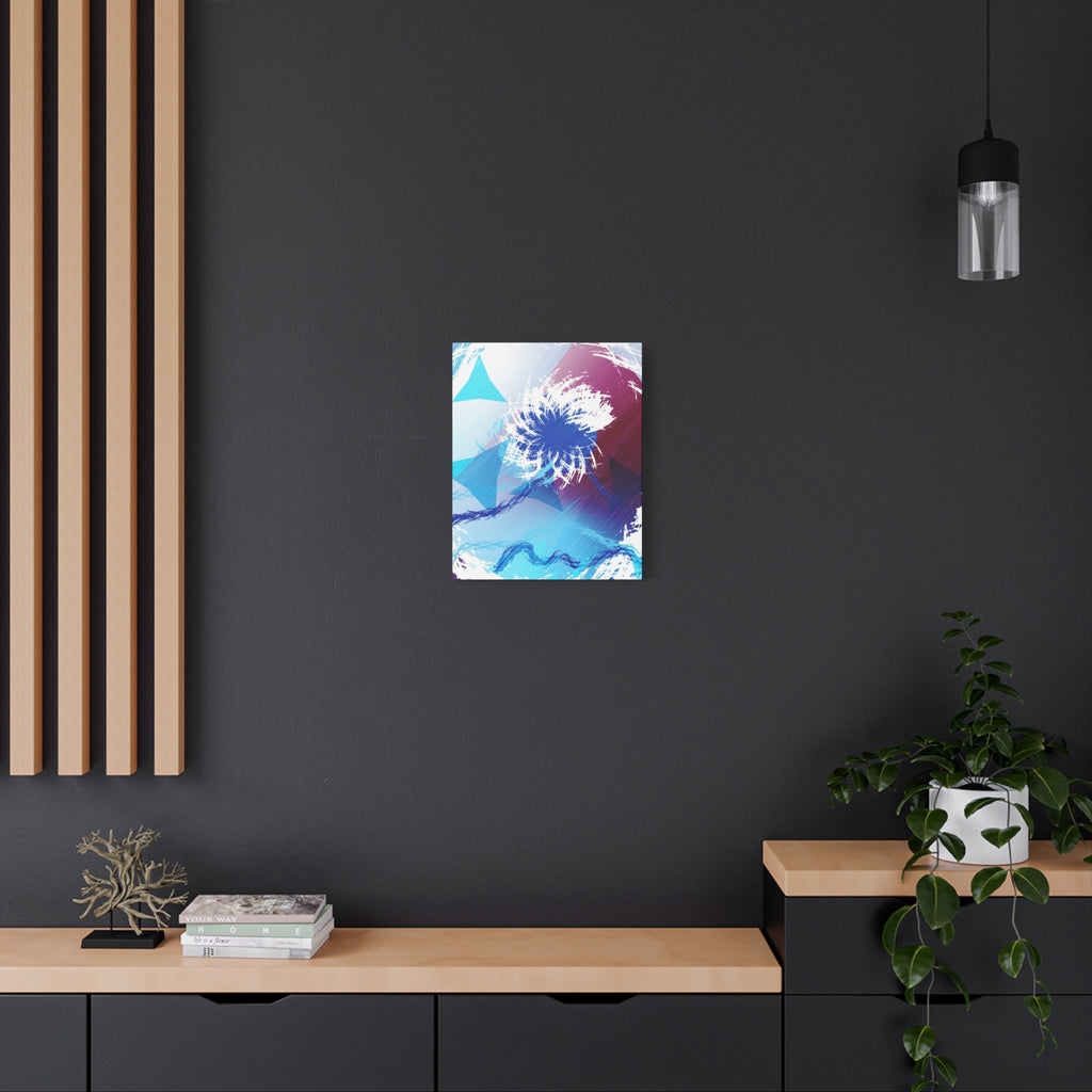Geometry Portal Canvas Wall Art - Abstract Geometric Sci-Fi Decor