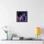 Japanese City Punk FX.2 Koi Attack Poster - Neon Urban Fantasy Art