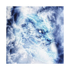 Blue Sky Dragon Poster - Celestial Cloud Dragon Art Print
