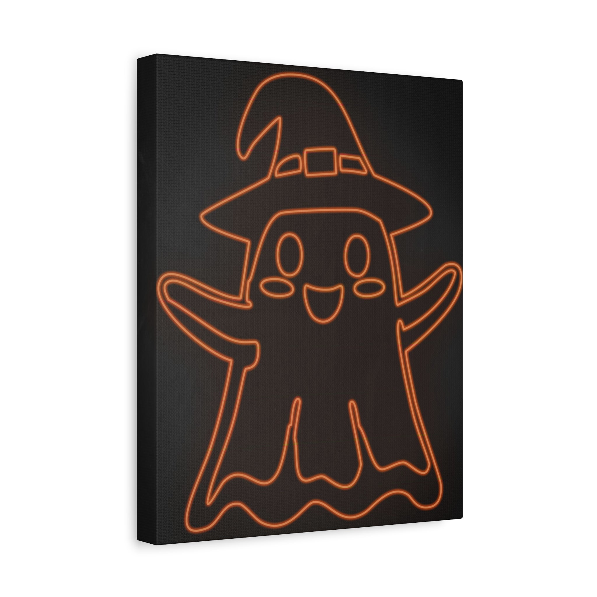Cute Ghost Canvas Wall Art - Halloween Kids Room Decor