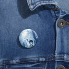 Cosmic Deer Pin - Celestial Wildlife Art Button