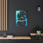Grunge Space Man Canvas Art - Urban Graffiti Astronaut Decor