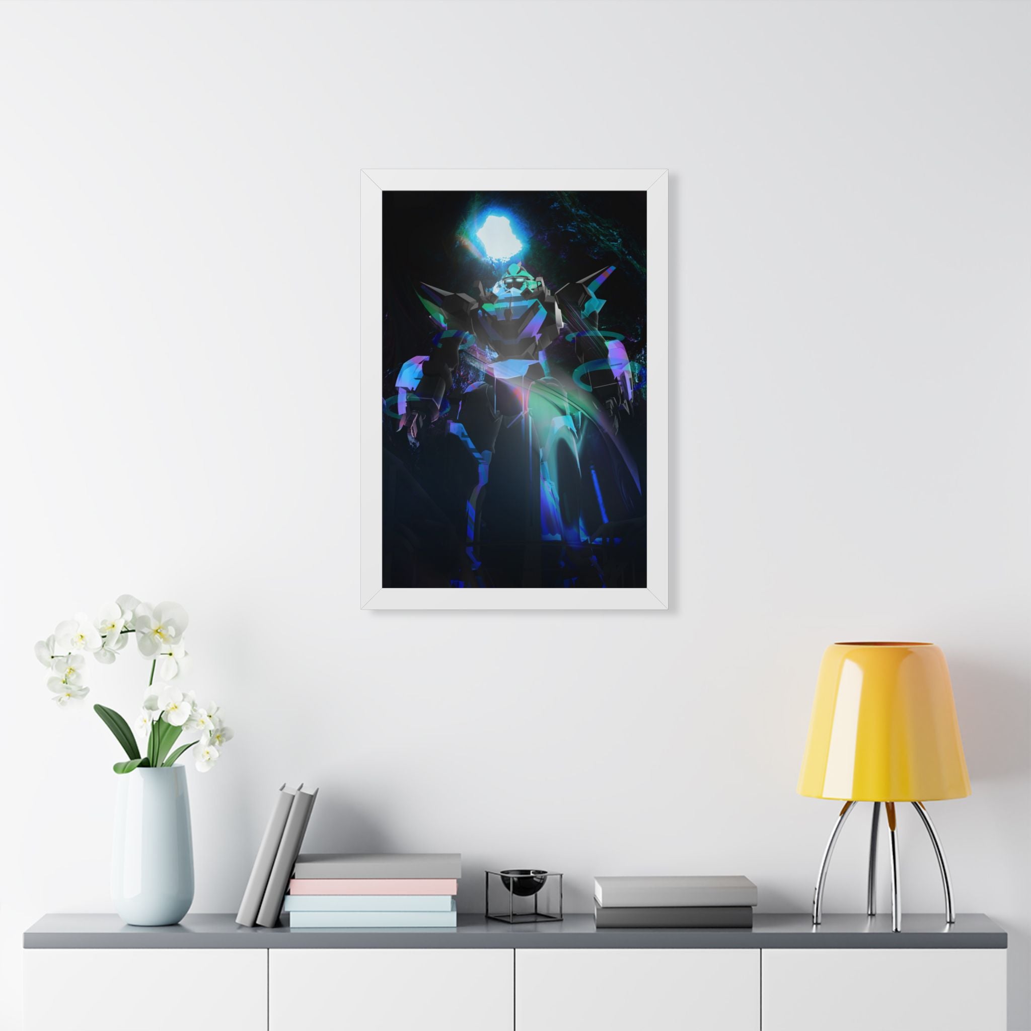 Top Secret Mech Framed Vertical Poster | Premium Matte Wall Art for Sci-Fi Fans | Unique Modern Decor