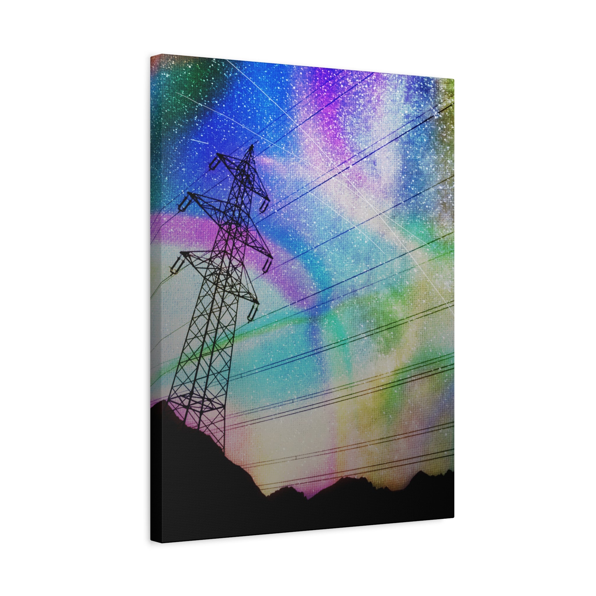 Solar Storm Canvas Wall Art - Vibrant Abstract Nebula Decor