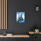 Robot Man Canvas Wall Art - Cyberpunk Android Dystopian Decor