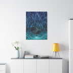 Cyber Wave Escape Canvas Art - Futuristic Neon Synthwave Decor
