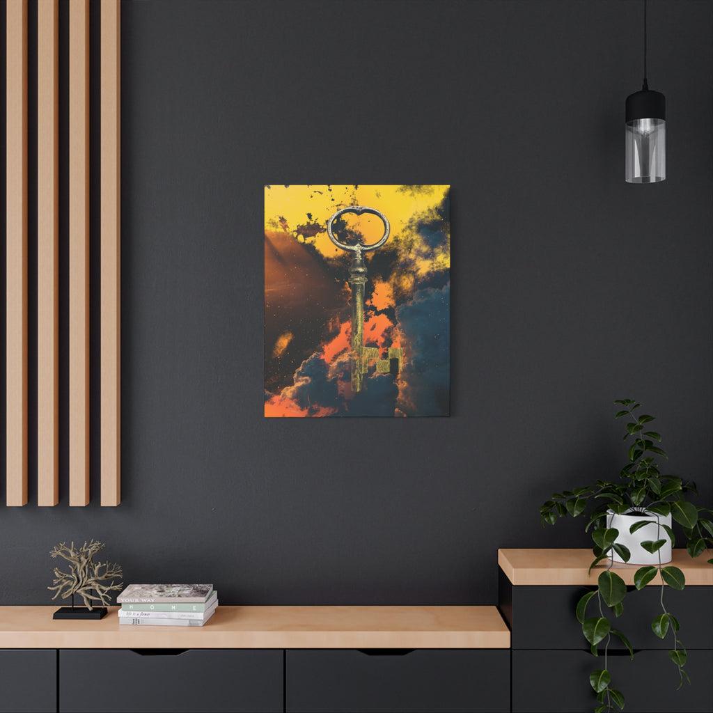 Key To The Kingdom Canvas Wall Art - Fantasy Mysterious Decor