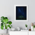 The Great Fairy Tree Framed Vertical Poster - Enchanting Night Sky Art for Home Decor - Perfect Gift for Nature Lovers