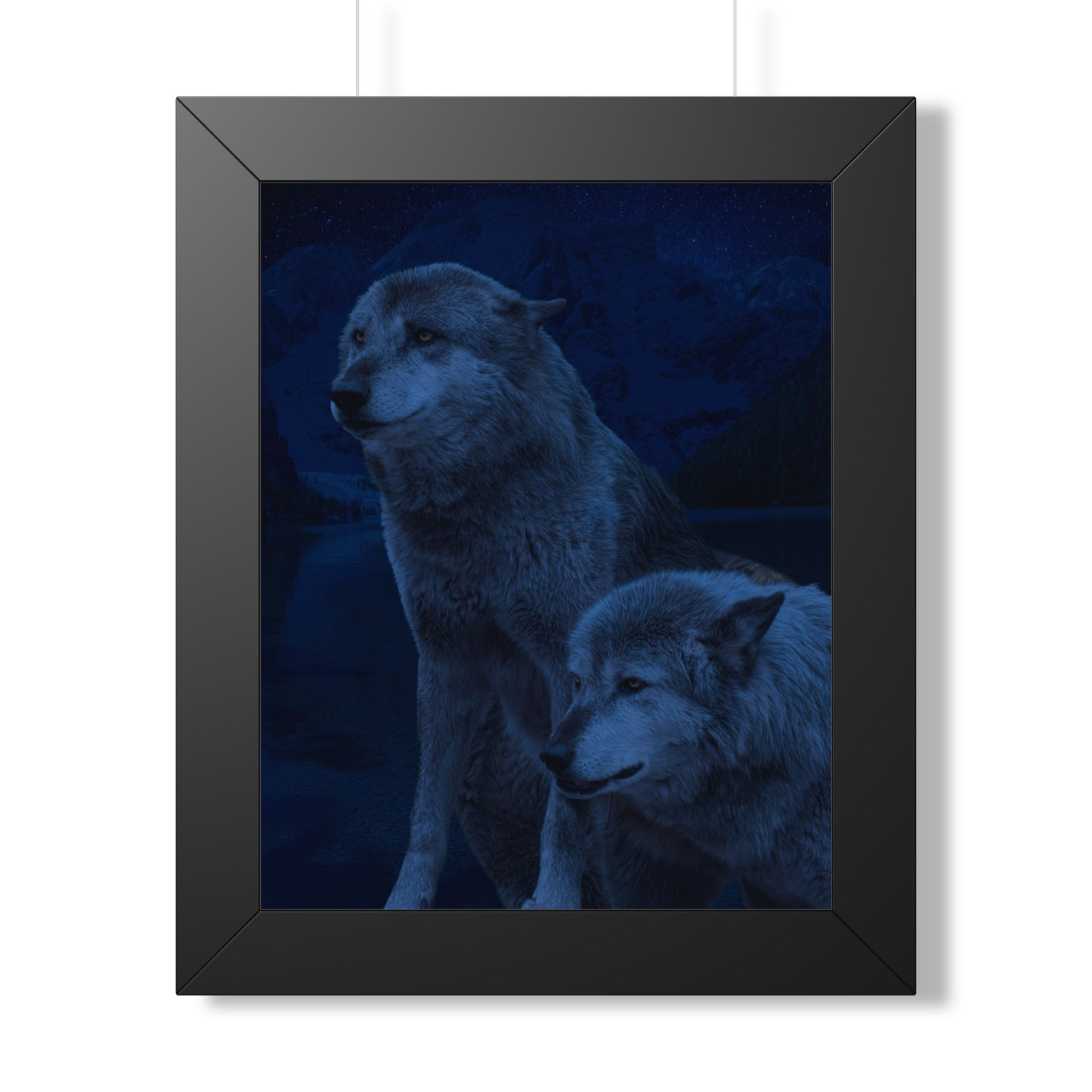 Wolf Pack Framed Vertical Poster - Premium Matte Art for Nature Lovers - Perfect Wall Decor for Home & Office