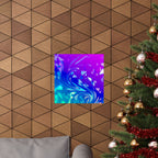 Trippy Holographic Matte Poster Print